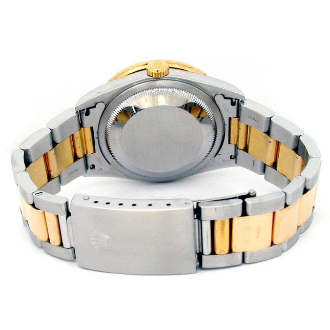 36mm Rolex 18k Yellow Gold and Stainless Steel Oyster Perpetual Datejust Watch