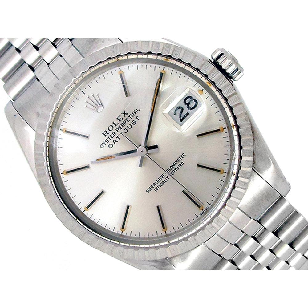 36mm Rolex Stainless Steel Oyster Perpetual Datejust Vintage Watch