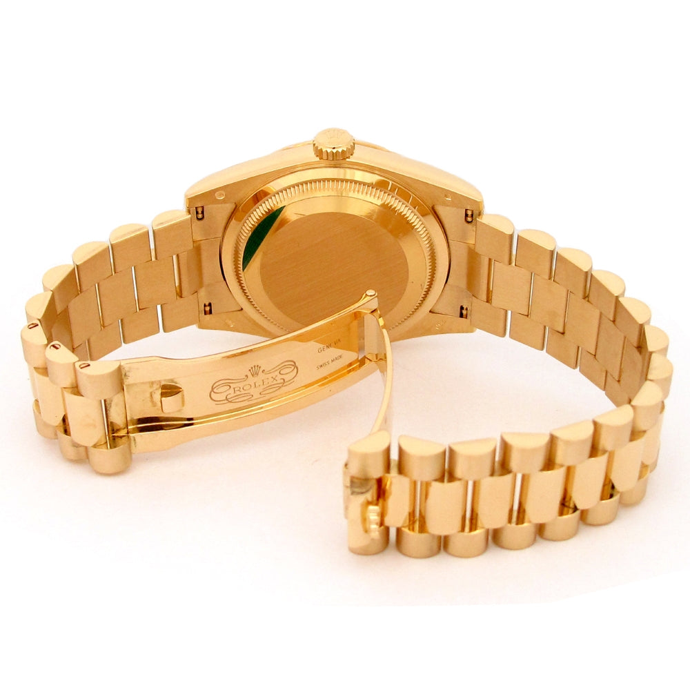 36mm Rolex 18k Yellow Gold Oyster Perpetual Daydate Watch
