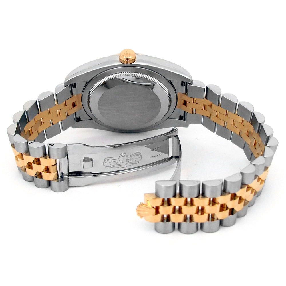 36mm Rolex 18K Yellow Gold and Stainless Steel Oyster Perpetual Datejust Watch