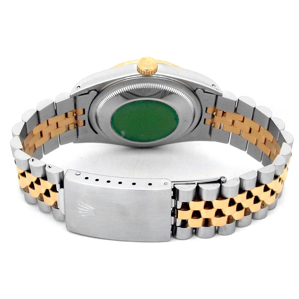 36mm Rolex 18k Gold & Stainless Steel Oyster Perpetual Datejust Watch