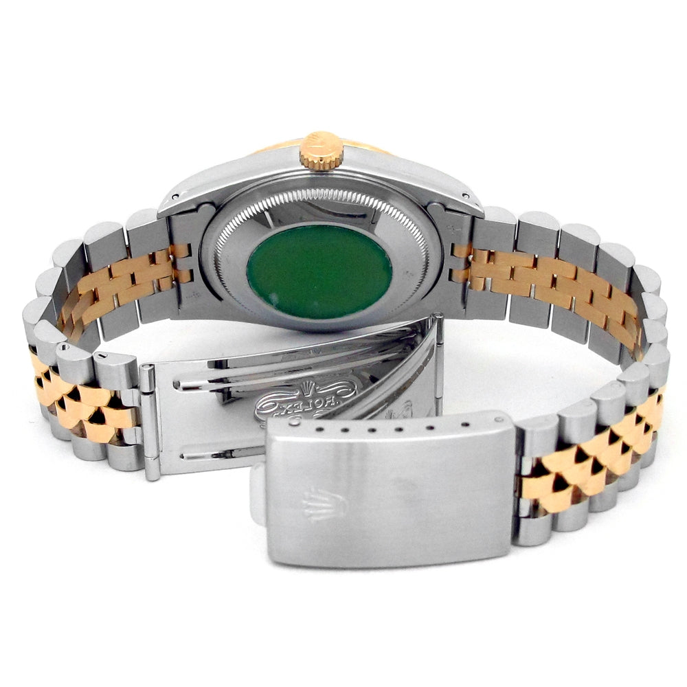 36mm Rolex 18k Gold & Stainless Steel Oyster Perpetual Datejust Watch