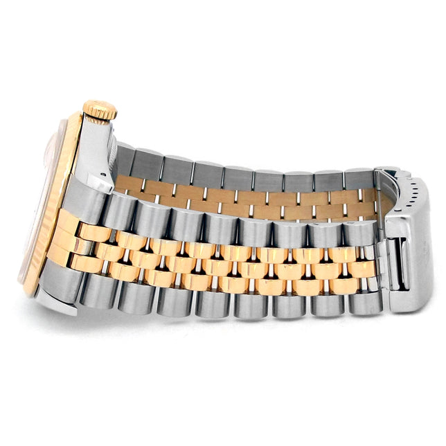 36mm Rolex 18k Gold & Stainless Steel Oyster Perpetual Datejust Watch