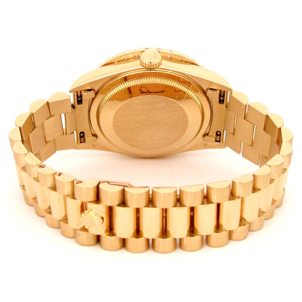 36mm Rolex 18k Yellow Gold Oyster Perpetual Day-Date Watch