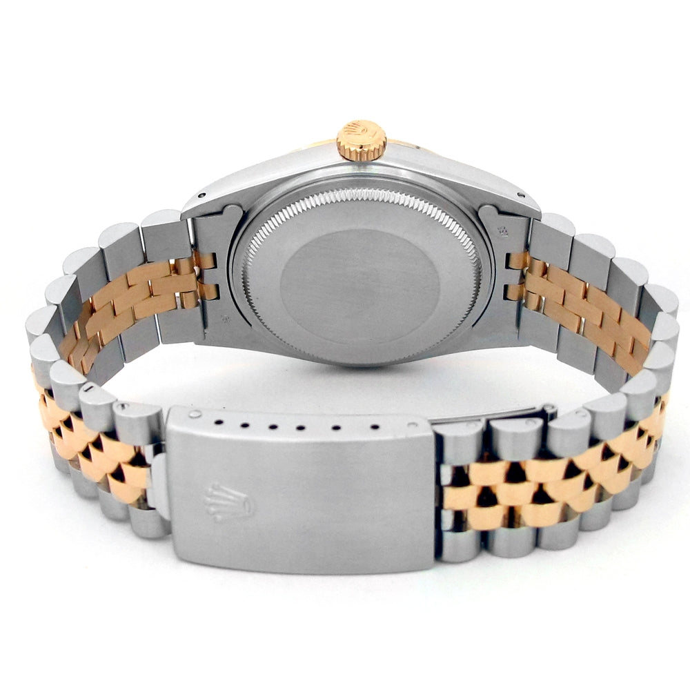 36mm Rolex 18k Yellow Gold and Stainless Steel Oyster Perpetual Datejust Watch