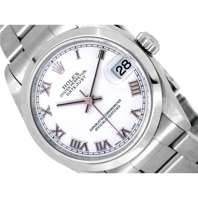 31mm Rolex Stainless Steel Oyster Perpetual Datejust Watch