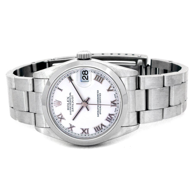 31mm Rolex Stainless Steel Oyster Perpetual Datejust Watch