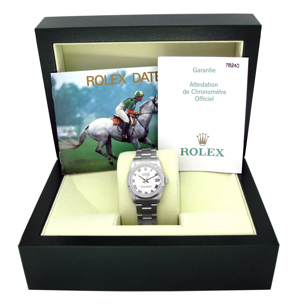 31mm Rolex Stainless Steel Oyster Perpetual Datejust Watch