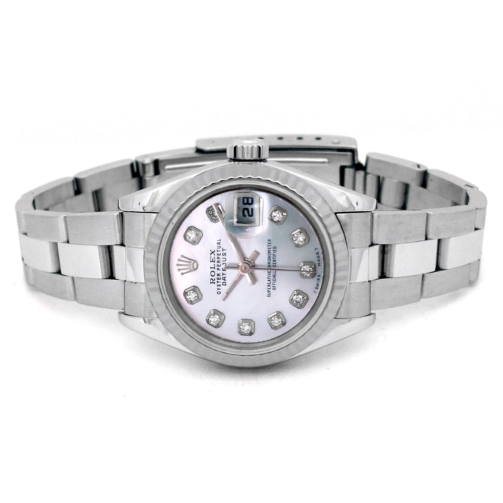 26mm Rolex Stainless Steel Oyster Perpetual Datejust Watch