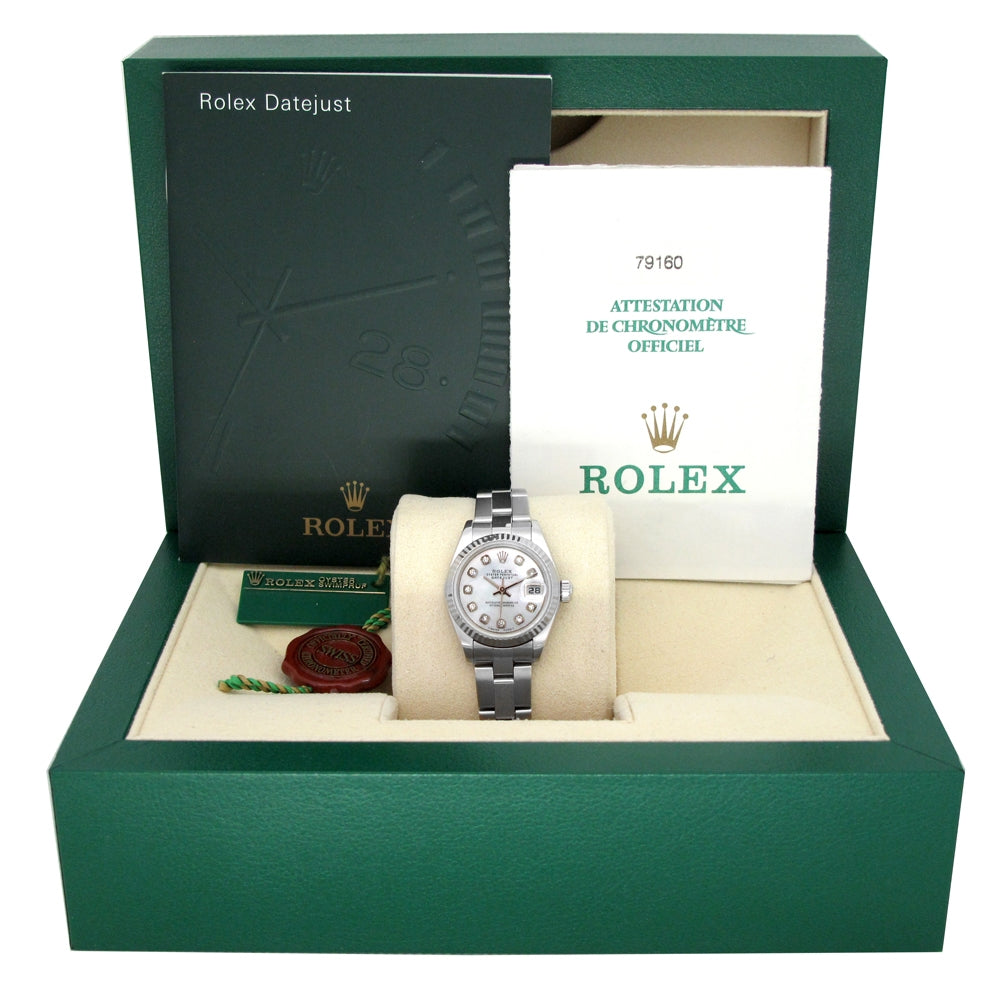 26mm Rolex Stainless Steel Oyster Perpetual Datejust Watch