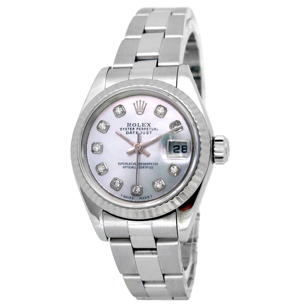26mm Rolex Stainless Steel Oyster Perpetual Datejust Watch