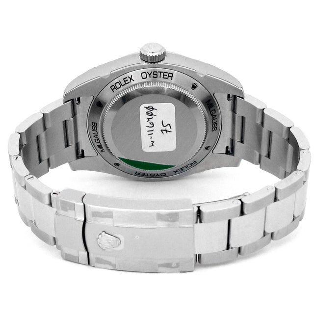 40mm Rolex Stainless Steel Oyster Perpetual Milgauss Watch