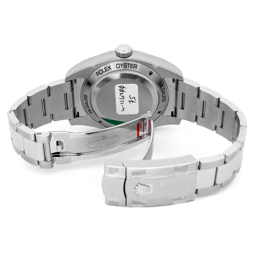 40mm Rolex Stainless Steel Oyster Perpetual Milgauss Watch