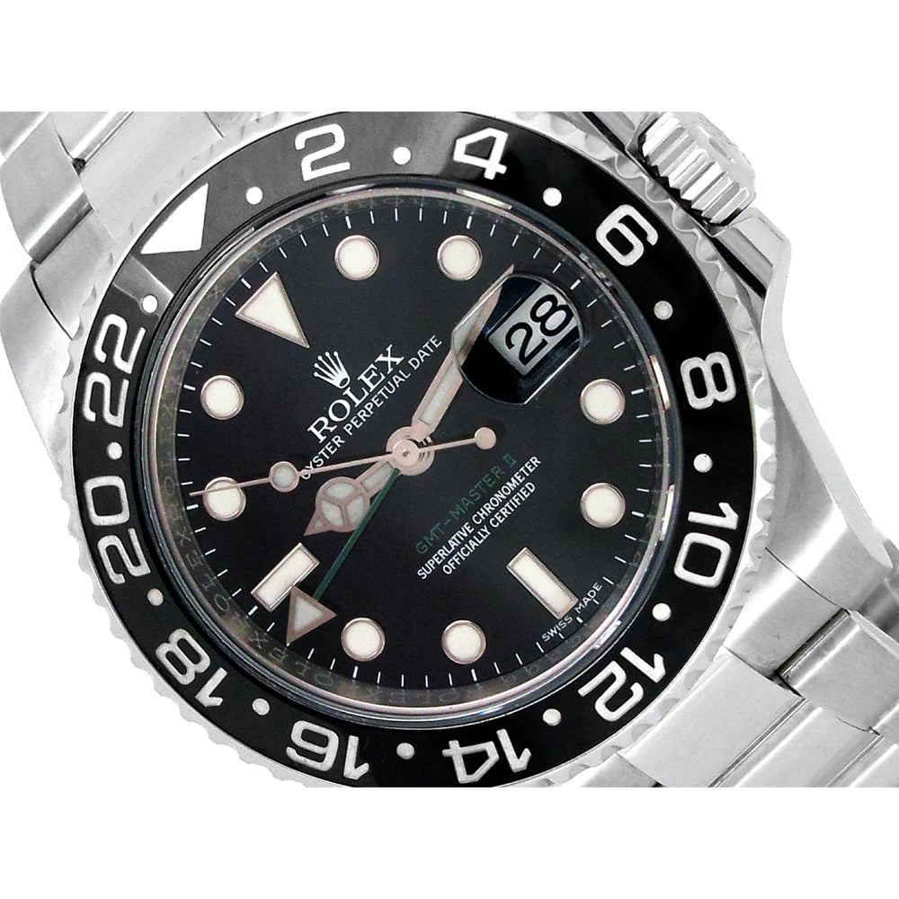 40mm Rolex Stainless Steel Oyster Perpetual GMT-Master II Watch