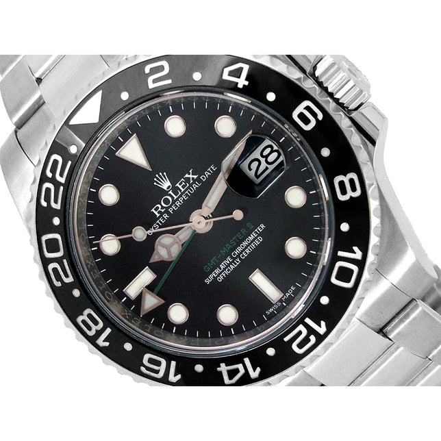 40mm Rolex Stainless Steel Oyster Perpetual GMT-Master II Watch