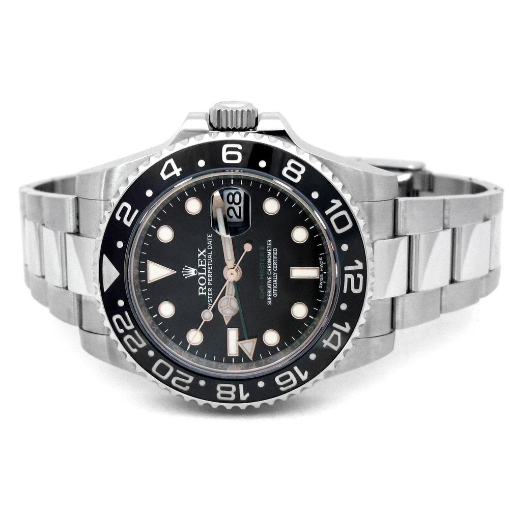 40mm Rolex Stainless Steel Oyster Perpetual GMT-Master II Watch