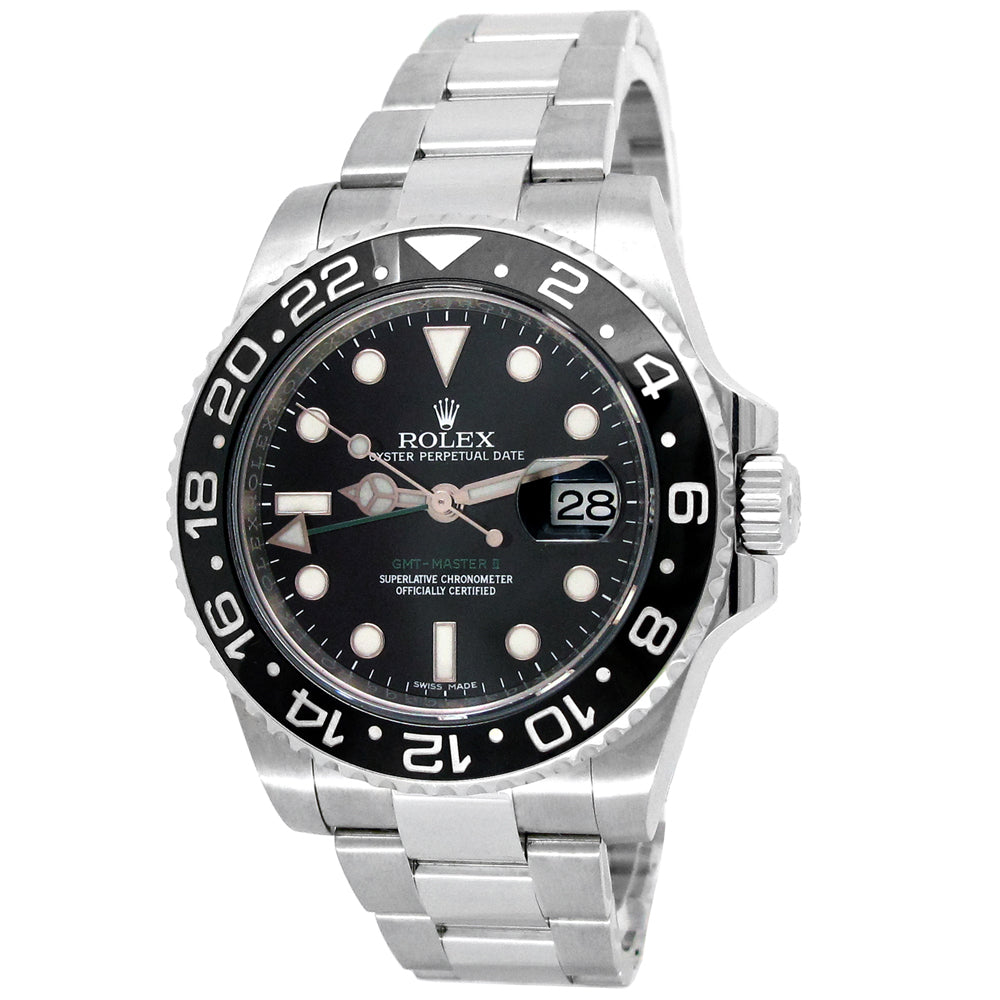 40mm Rolex Stainless Steel Oyster Perpetual GMT-Master II Watch