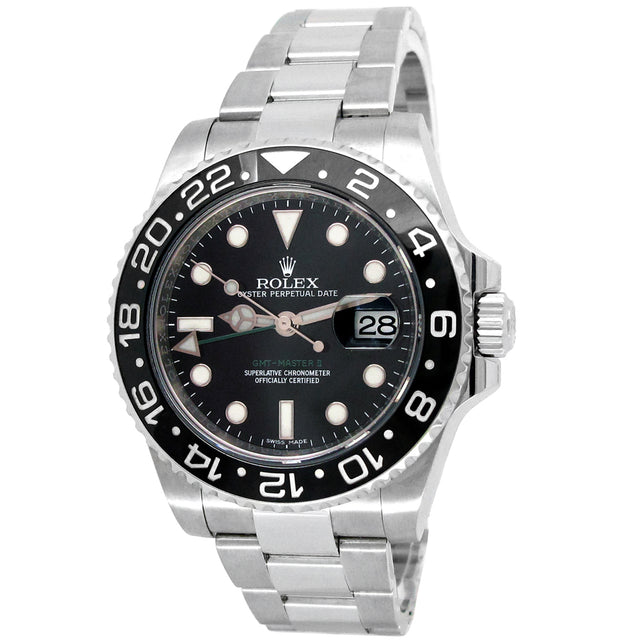 40mm Rolex Stainless Steel Oyster Perpetual GMT-Master II Watch