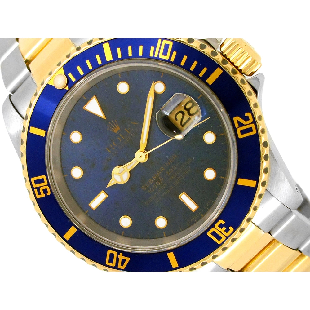 40mm Rolex 18k Yellow Gold and Stainless Steel Oyster Perpetual Submariner Watch