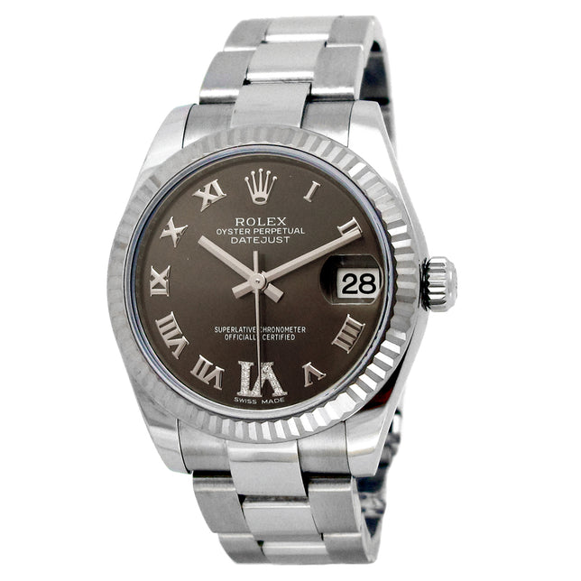 31mm Rolex Stainless Steel Oyster Perpetual Datejust Watch