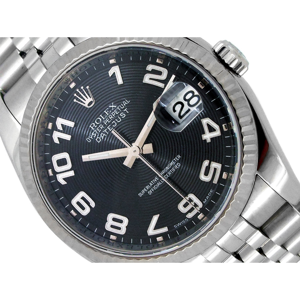 36mm Rolex Stainless Steel Oyster Perpetual Datejust Watch