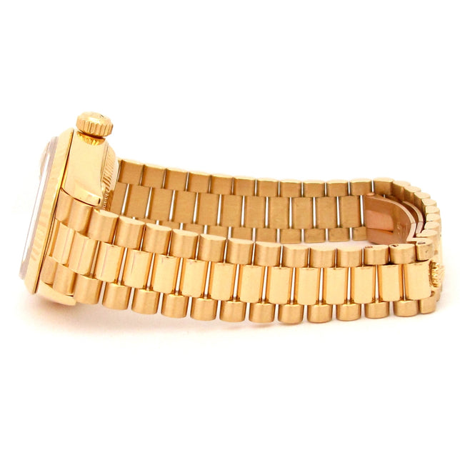 26mm Rolex 18K Yellow Gold Oyster Perpetual Datejust Lady President Watch