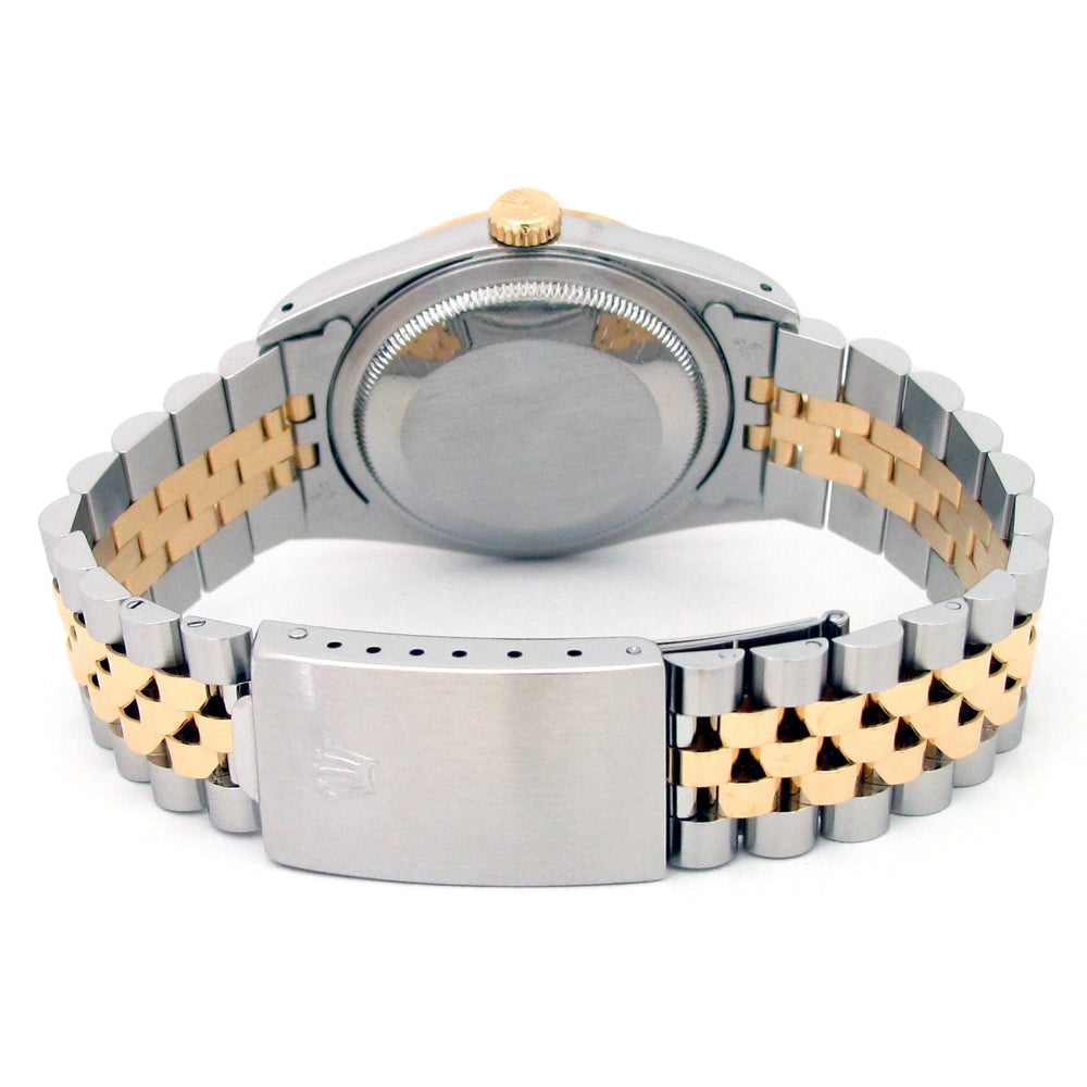 36mm Rolex 18k Yellow Gold and Stainless Steel Oyster Perpetual Datejust Watch