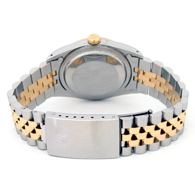 36mm Rolex 18k Yellow Gold and Stainless Steel Oyster Perpetual Datejust Watch
