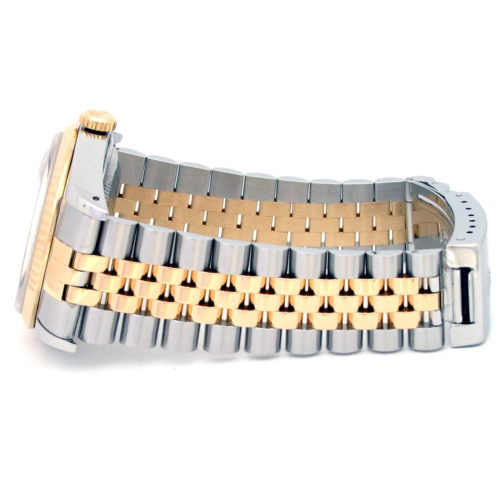 36mm Rolex 18k Yellow Gold and Stainless Steel Oyster Perpetual Datejust Watch