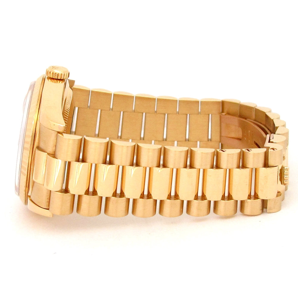 36mm Rolex 18k Yellow Gold Oyster Perpetual Day-Date Watch