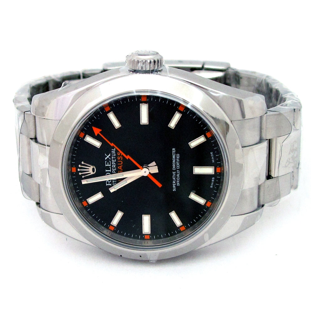 40mm Rolex Stainless Steel Oyster Perpetual Milgauss Watch