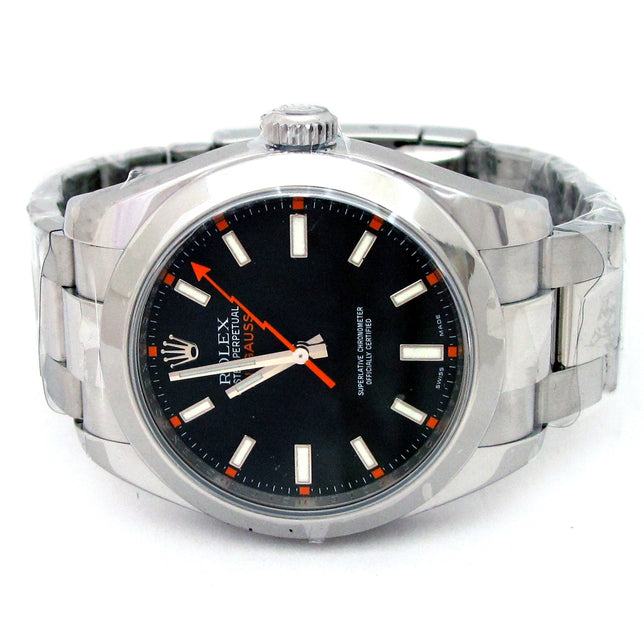 40mm Rolex Stainless Steel Oyster Perpetual Milgauss Watch