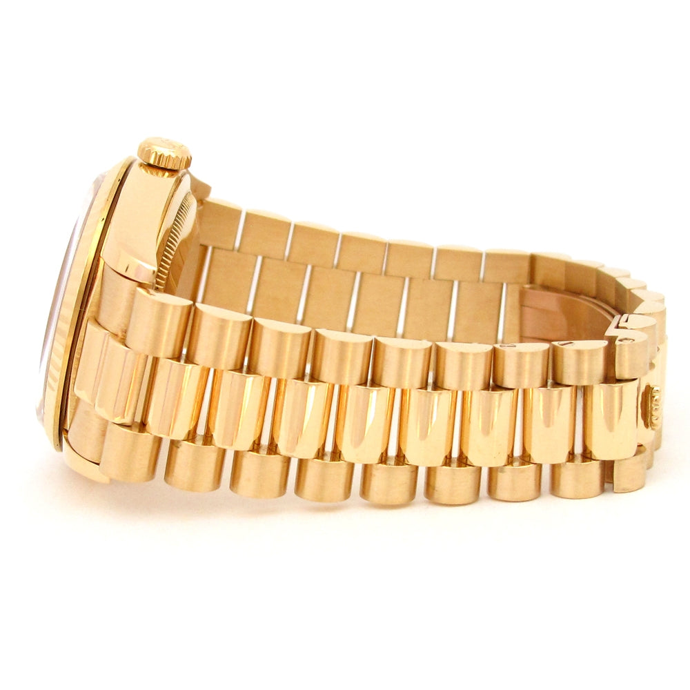 36mm Rolex 18k Yellow Gold Oyster Perpetual Day-Date Watch