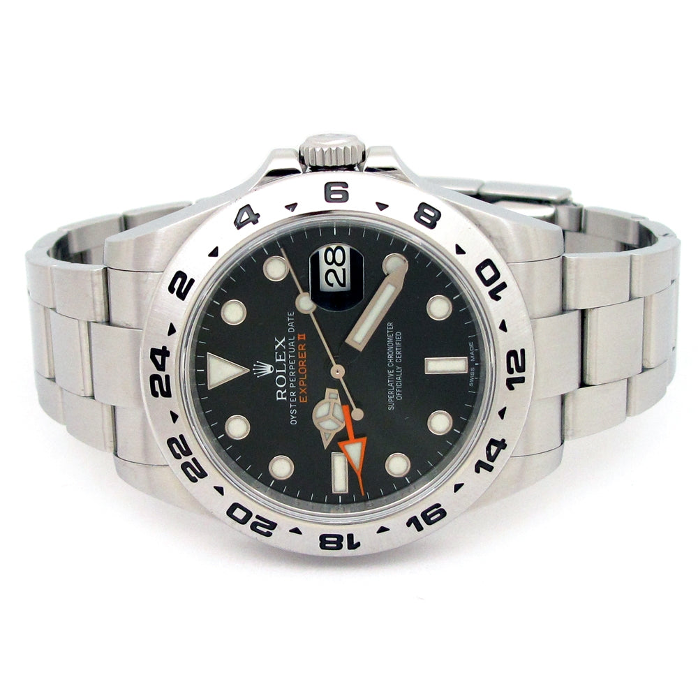 42mm Rolex Stainless Steel Oyster Perpetual Explorer II Watch