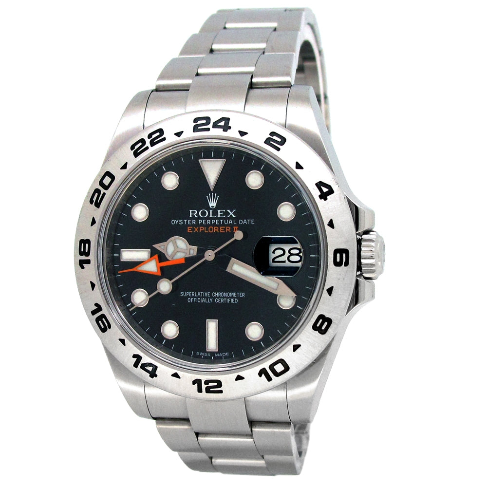 42mm Rolex Stainless Steel Oyster Perpetual Explorer II Watch