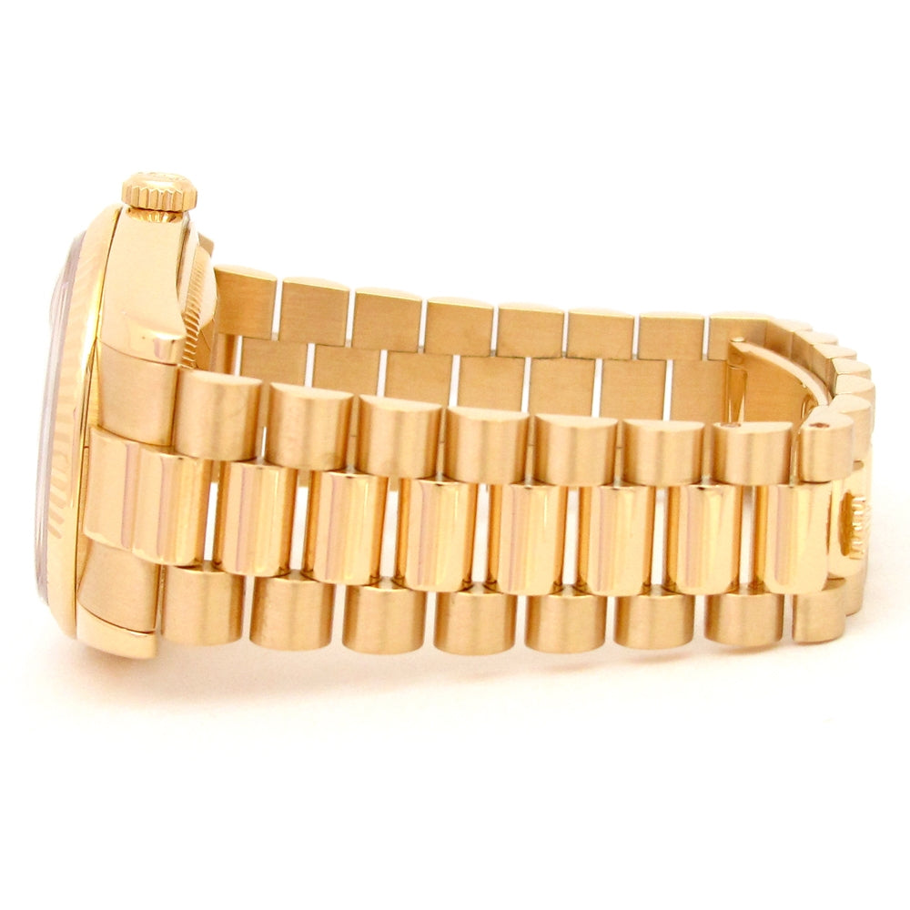 36mm Rolex 18k Yellow Gold Oyster Perpetual Day-Date Watch