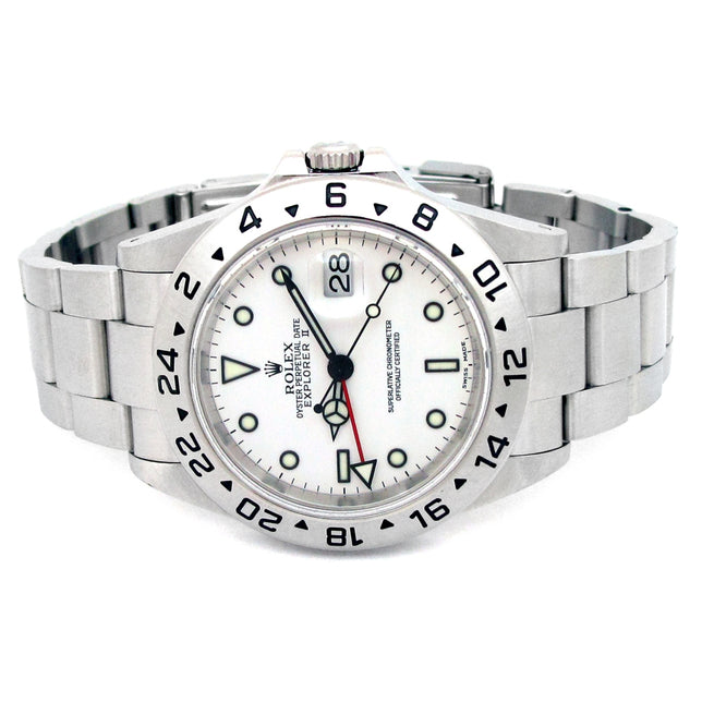 40mm Rolex Stainless Steel Oyster Perpetual Explorer II Watch