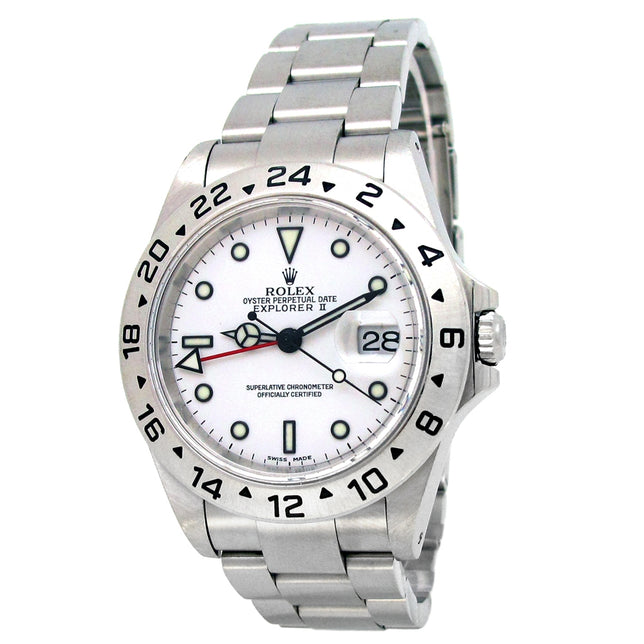 40mm Rolex Stainless Steel Oyster Perpetual Explorer II Watch