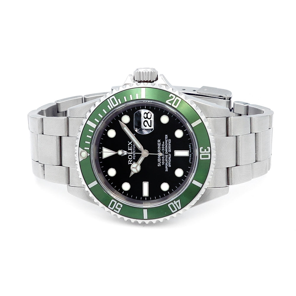 40mm Rolex Stainless Steel Oyster Perpetual Submariner Date "Kermit" Watch