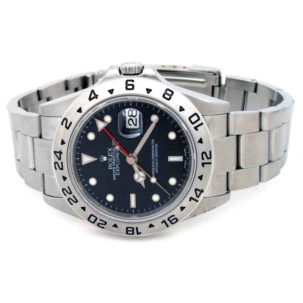 40mm Rolex Stainless Steel Oyster Perpetual Explorer II Watch