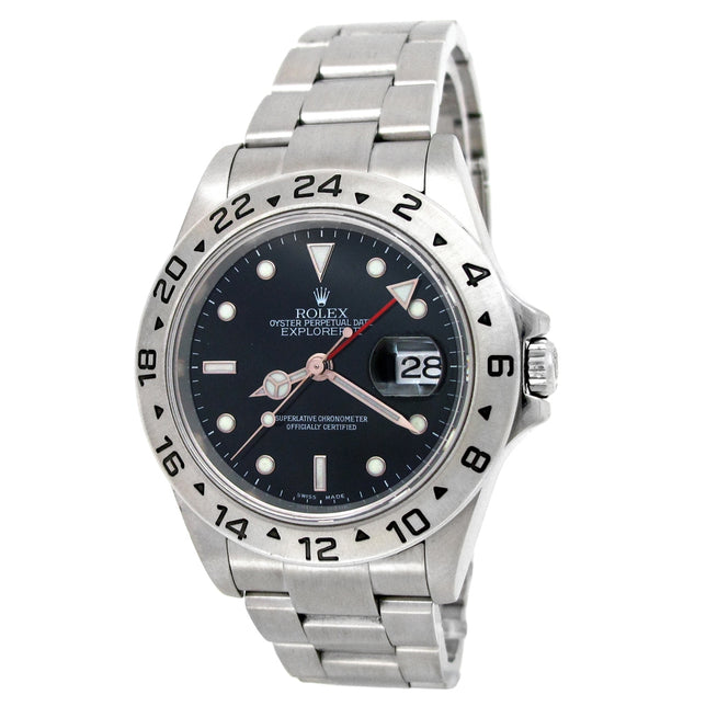 40mm Rolex Stainless Steel Oyster Perpetual Explorer II Watch