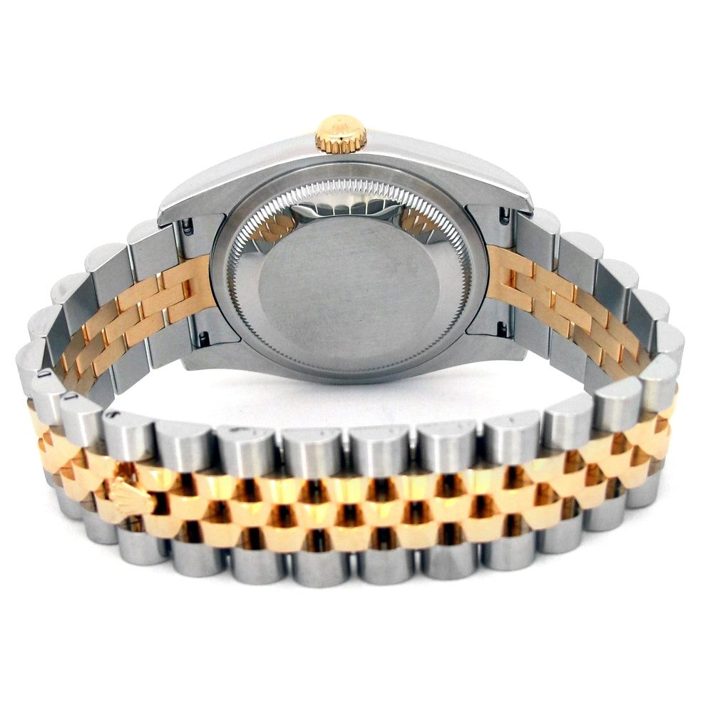 36mm Rolex 18k Yellow Gold and Stainless Steel Oyster Perpetual Datejust Watch
