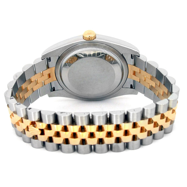 36mm Rolex 18k Yellow Gold and Stainless Steel Oyster Perpetual Datejust Watch