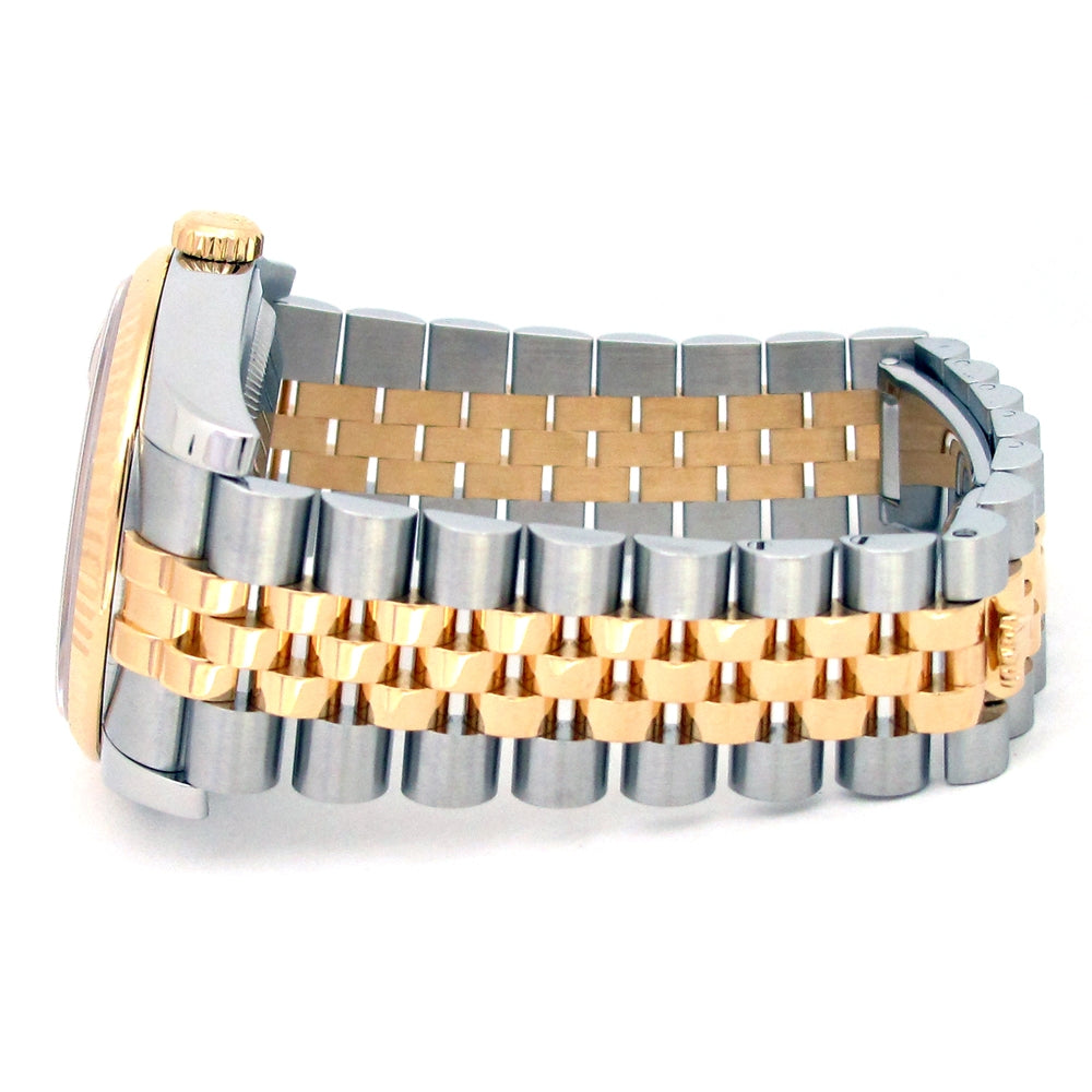 36mm Rolex 18k Yellow Gold and Stainless Steel Oyster Perpetual Datejust Watch