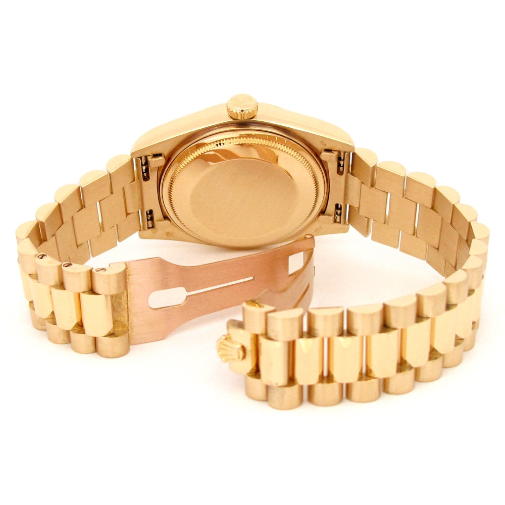 36mm Rolex 18k Yellow Gold Oyster Perpetual Day-Date Watch