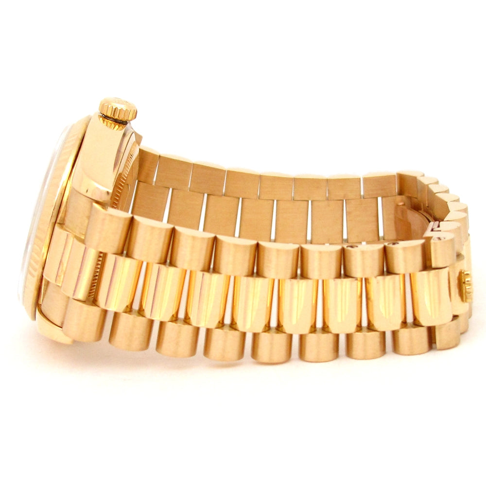 36mm Rolex 18k Yellow Gold Oyster Perpetual Day-Date Watch