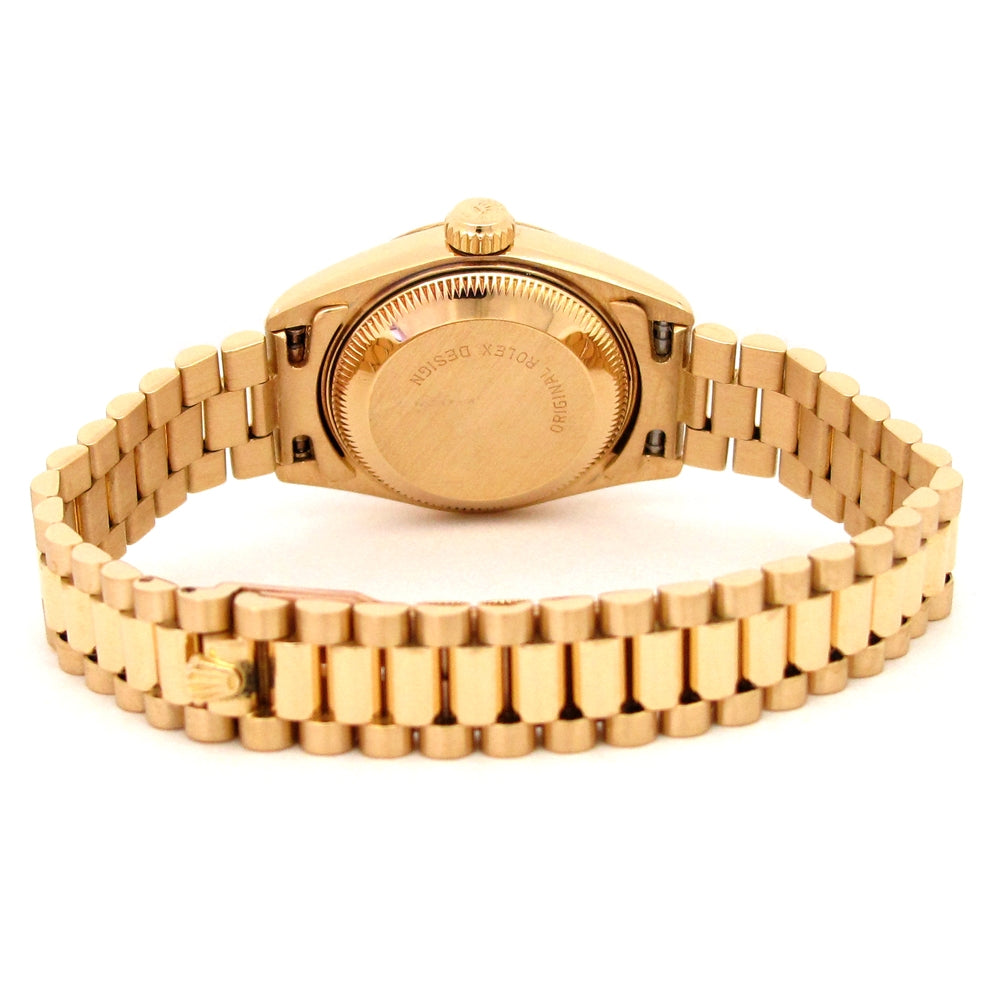 26mm Rolex 18k Yellow Gold Oyster Perpetual Datejust Watch