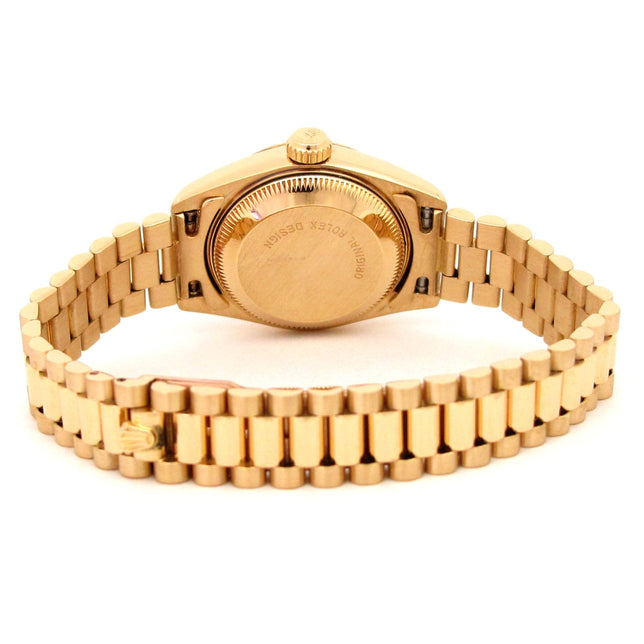 26mm Rolex 18k Yellow Gold Oyster Perpetual Datejust Watch
