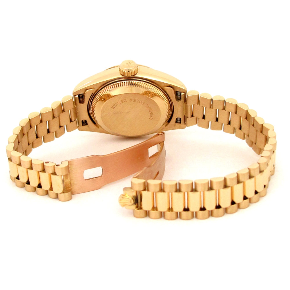 26mm Rolex 18k Yellow Gold Oyster Perpetual Datejust Watch