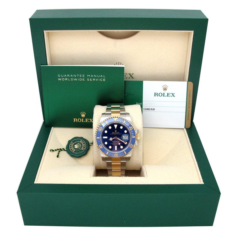 40mm Rolex 18k Yellow Gold and Stainless Steel Oyster Perpetual Submariner Date Watch *BRAND NEW*